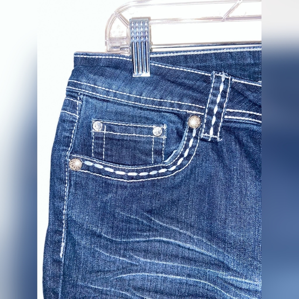 Suko Jeans Womens Capris Lace Pockets - Picture 7 of 8